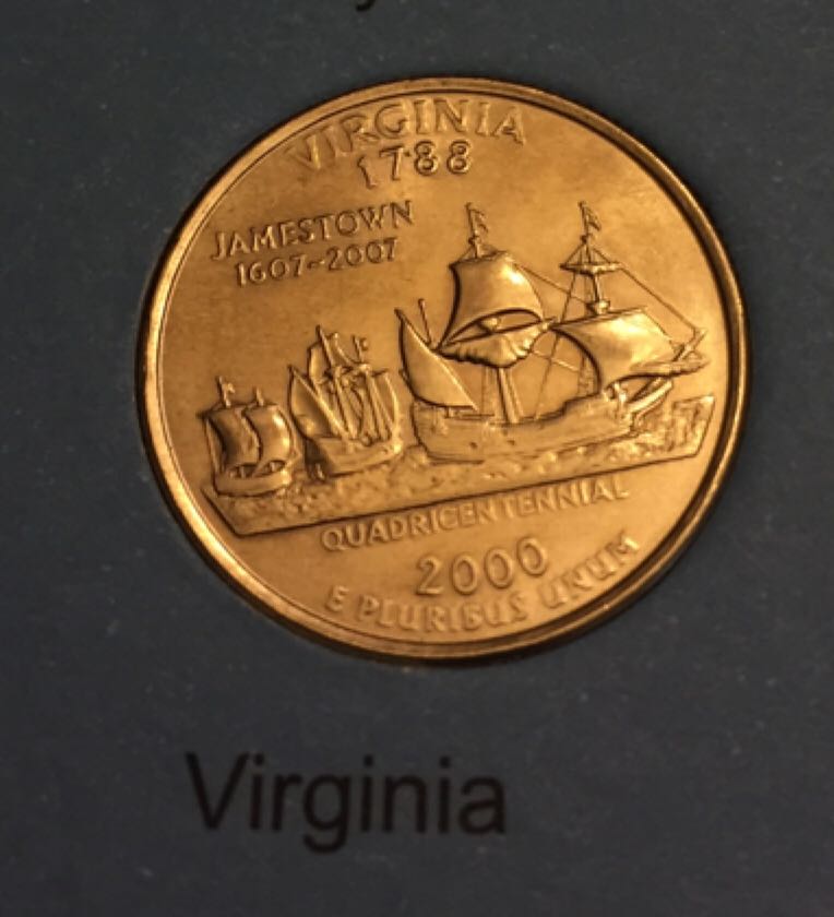 2000 Virginia Quarter (D)  coin collectible - Main Image 2
