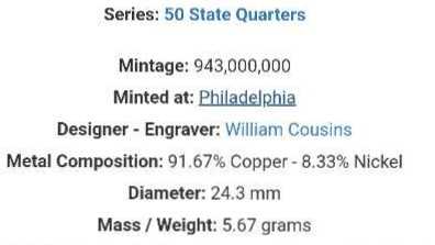 2000 Virginia Quarter (D)  coin collectible - Main Image 4