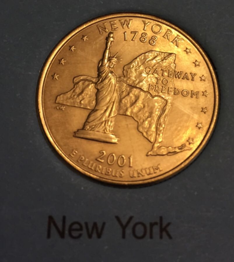 2001 New York Quarter (D)  coin collectible - Main Image 2