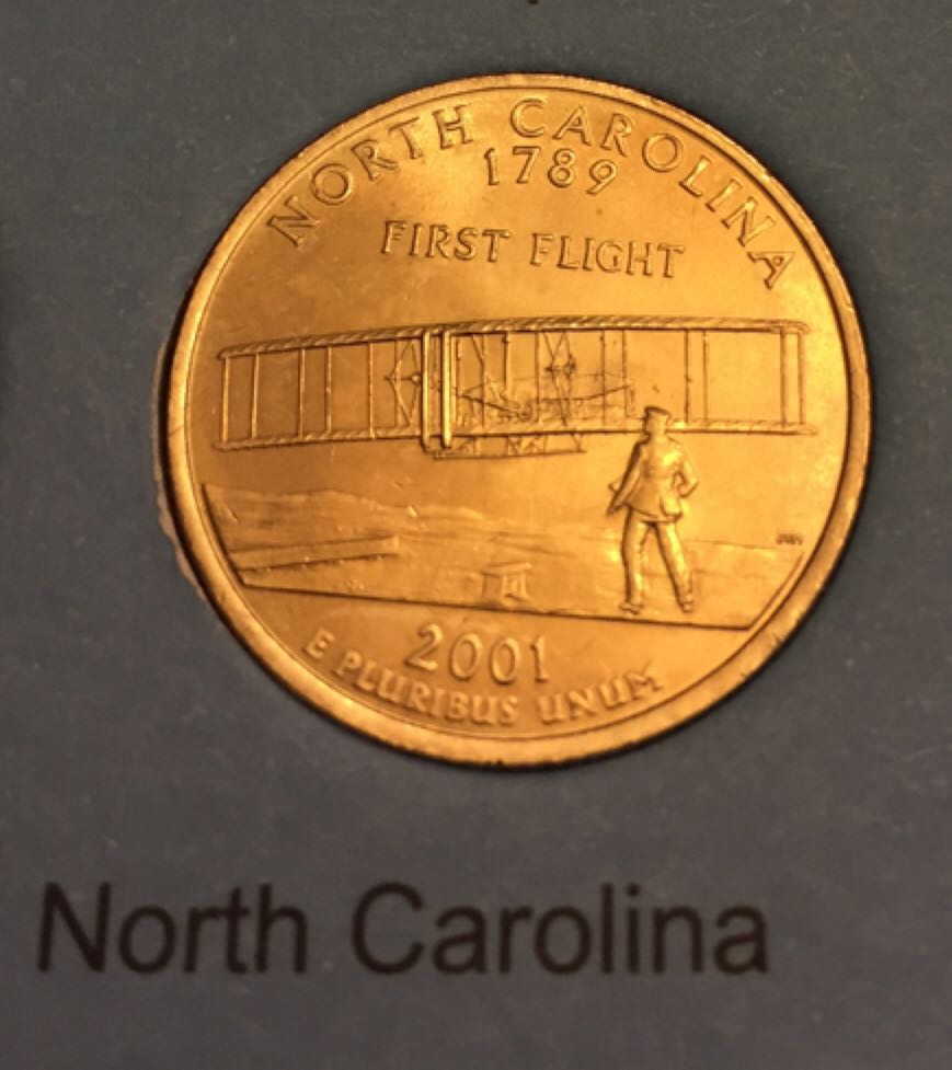 2001 North Carolina Quarter (P)  coin collectible - Main Image 2