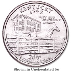 2001 Kentucky Quarter coin collectible - Main Image 1