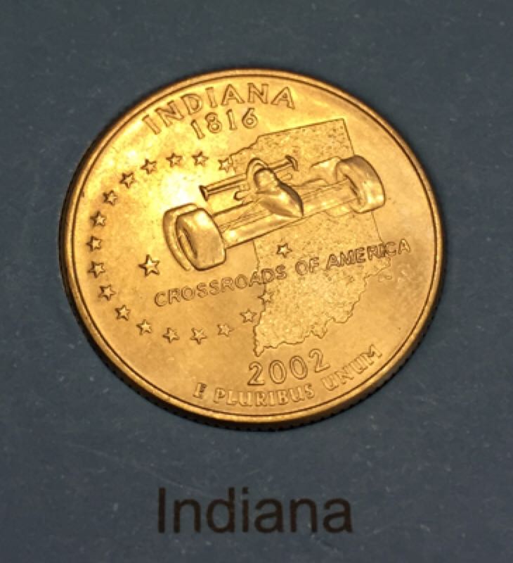 State Quarter Indiana 2002-S  coin collectible - Main Image 2