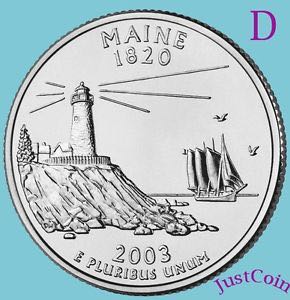 2003 Maine Quarter (D)  coin collectible - Main Image 2