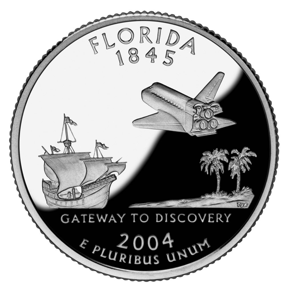 2004 “S” Florida Quarter  coin collectible - Main Image 2
