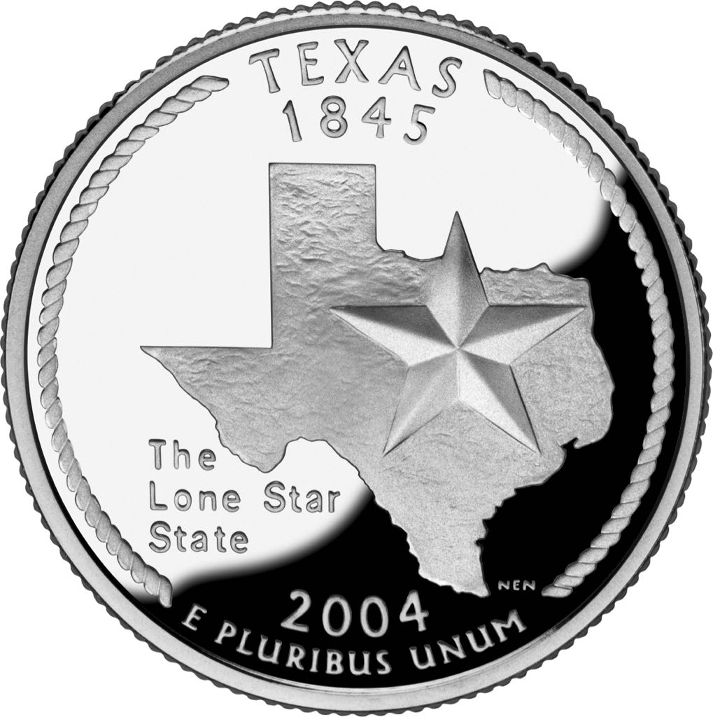 2004 Texas Quarter (P)  coin collectible - Main Image 2