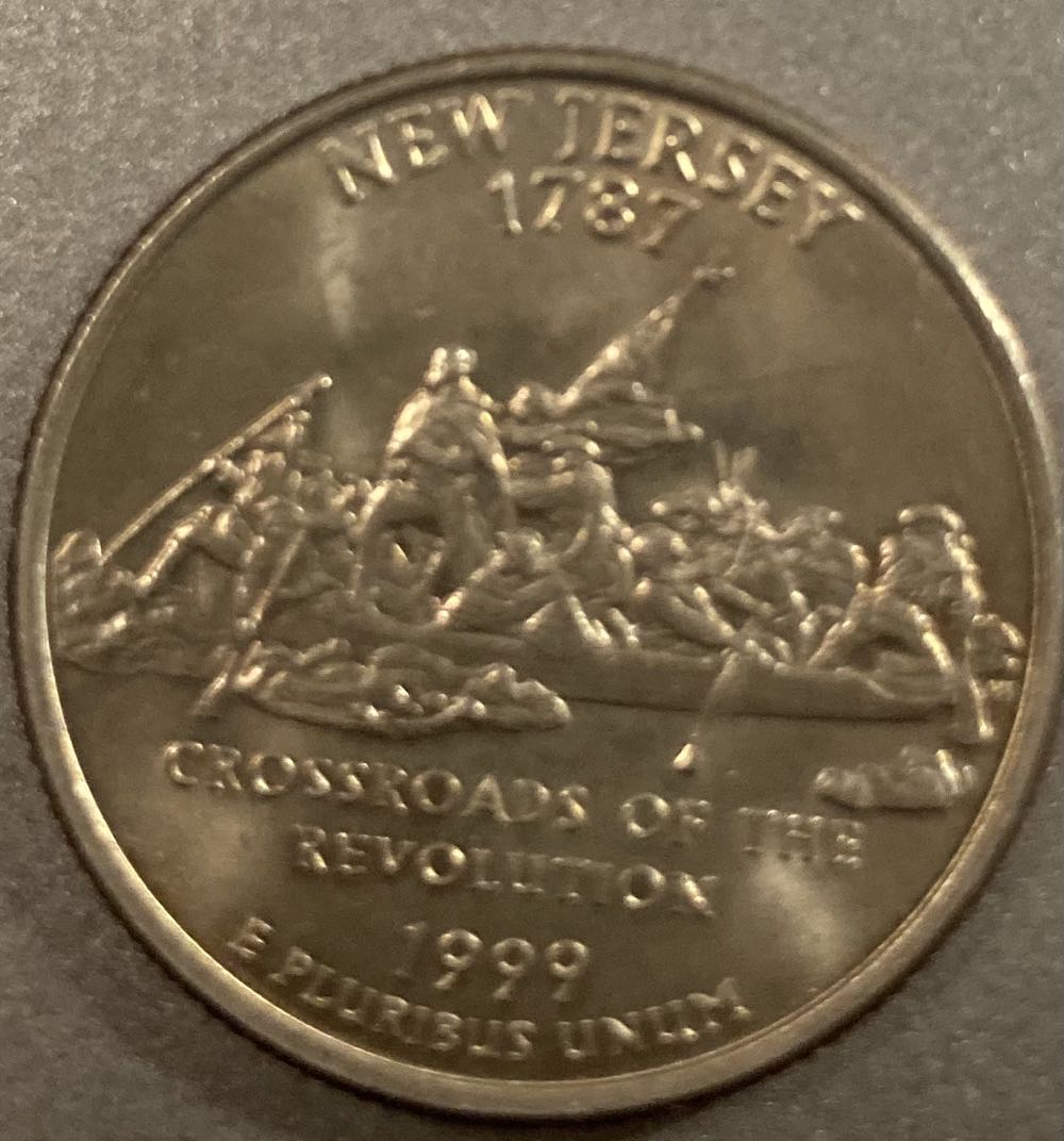 1999 D New Jersey Quarter Roll  coin collectible - Main Image 3