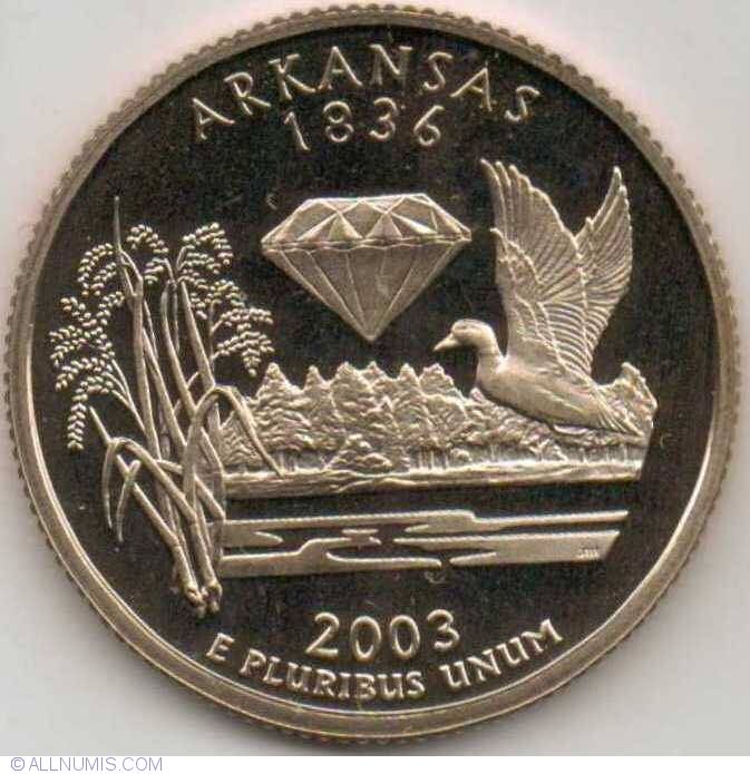 2003 Arkansas Quarter (D)  coin collectible - Main Image 2
