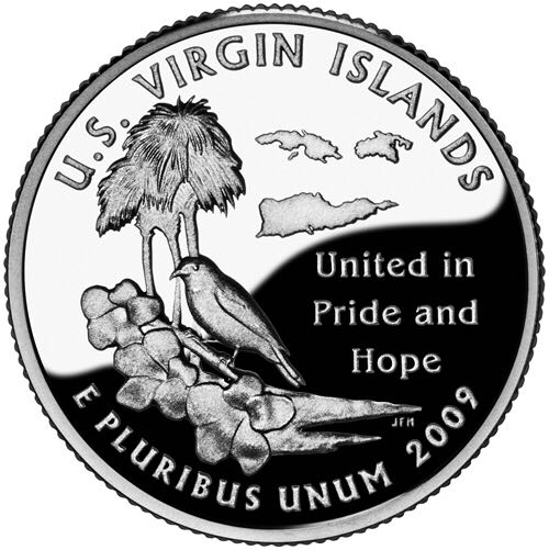 Territorial Quarter U.S. Virgin Islands 2009-S  coin collectible - Main Image 2