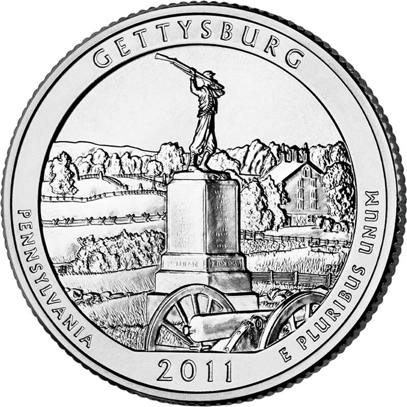 2011 D Gettysburg  coin collectible - Main Image 2