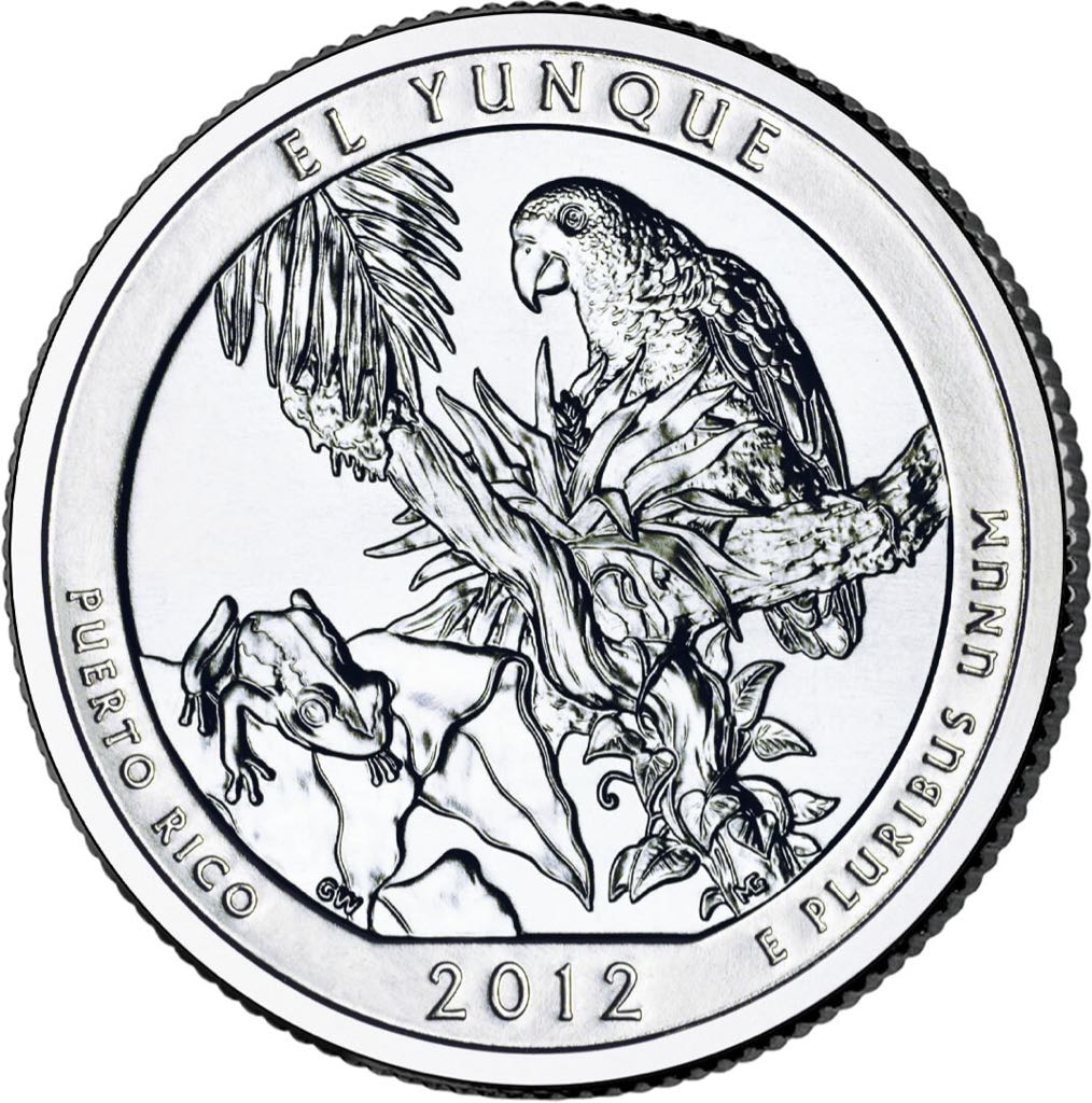 El Yunque Quarter - D  coin collectible - Main Image 2