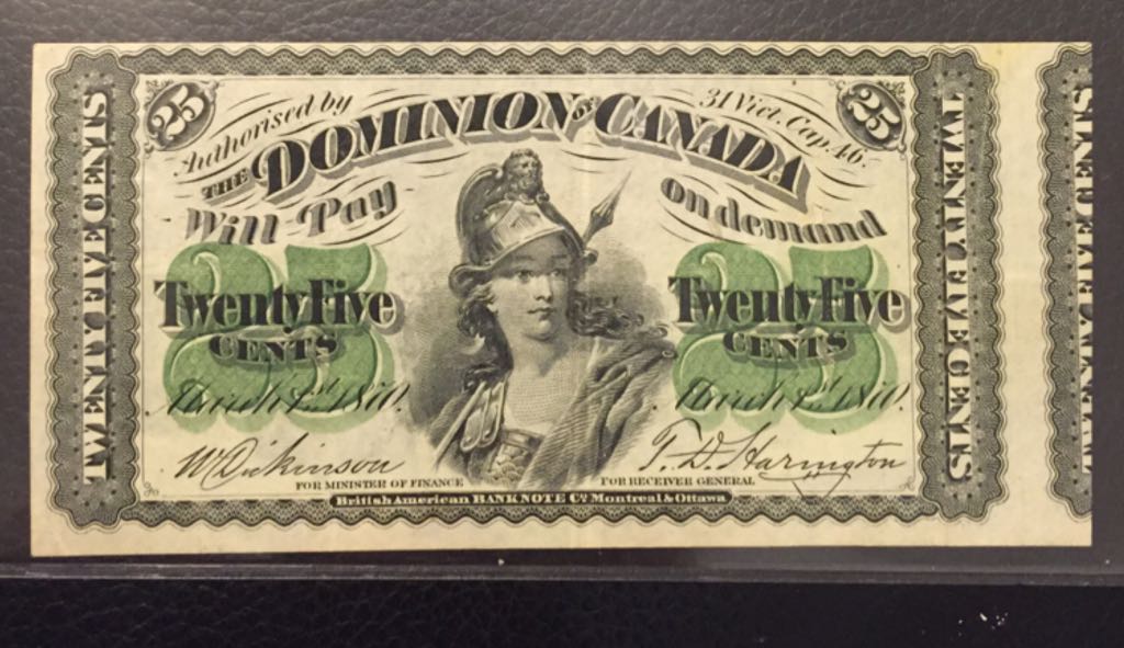 1870 Canadian Shinplaster  coin collectible - Main Image 1