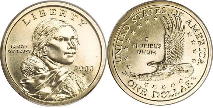 2000 P Dollar  coin collectible - Main Image 2