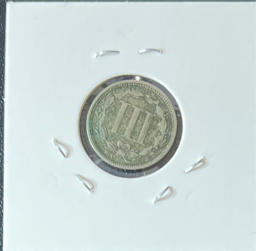 1865 3 Cent Nickel  coin collectible - Main Image 2