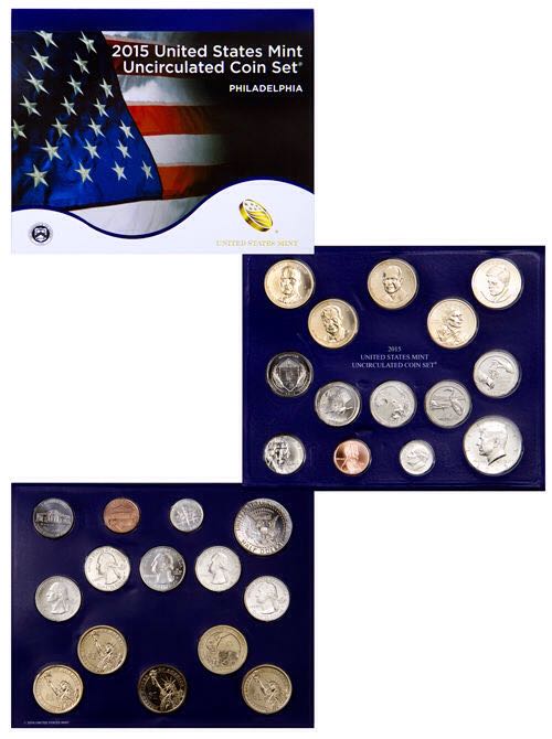 C. 2015 United States Mint  Uncirculated Coin Set  coin collectible - Main Image 2