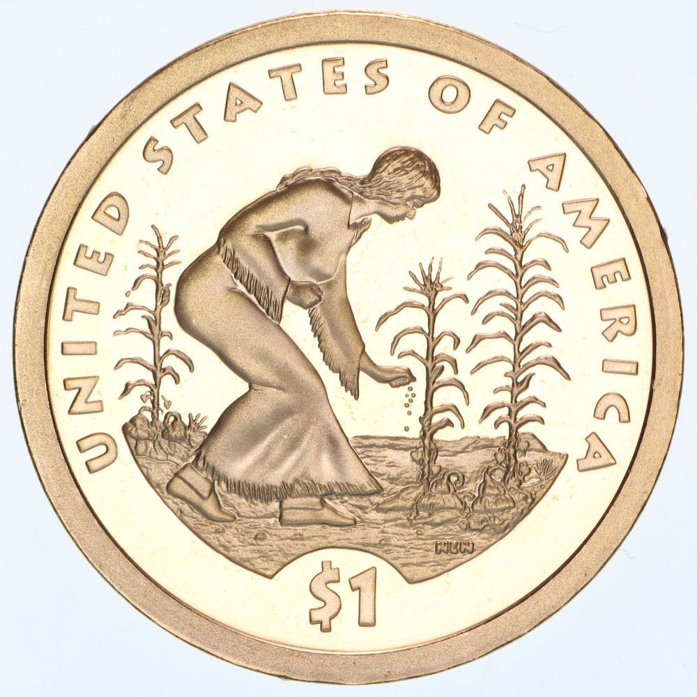 2009 P ANACS MS67 Native American Dollar  coin collectible - Main Image 2