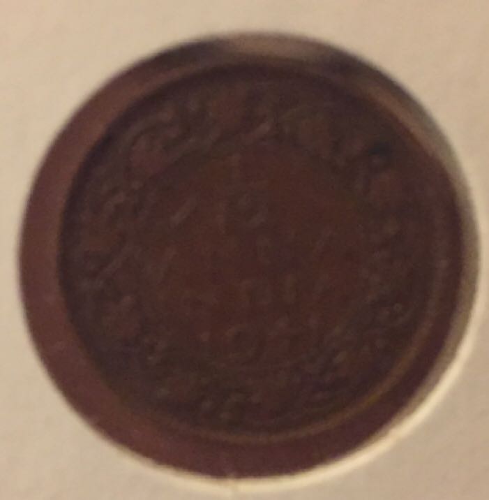 1941 India 1/12 Anna  coin collectible - Main Image 2