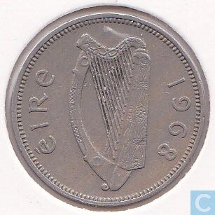 1-Ireland 1 Schilling, 1966  coin collectible - Main Image 1
