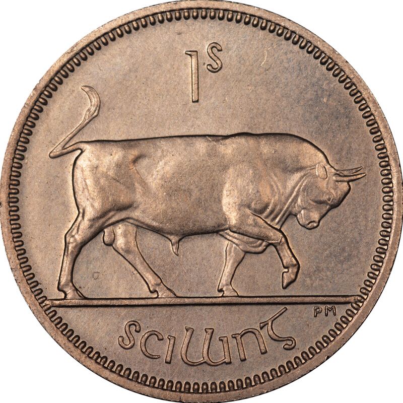 1-Ireland 1 Schilling, 1966  coin collectible - Main Image 2