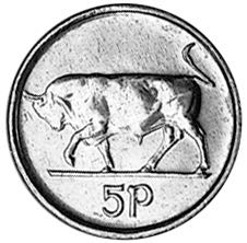 1992 Ireland 5 Pence  coin collectible - Main Image 2