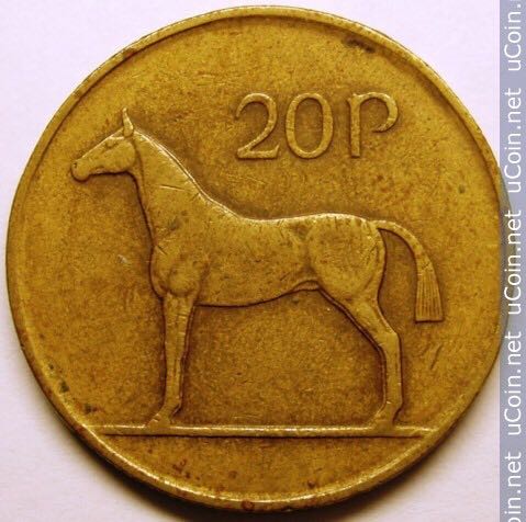 1986 Ireland 20 Pence  coin collectible - Main Image 2