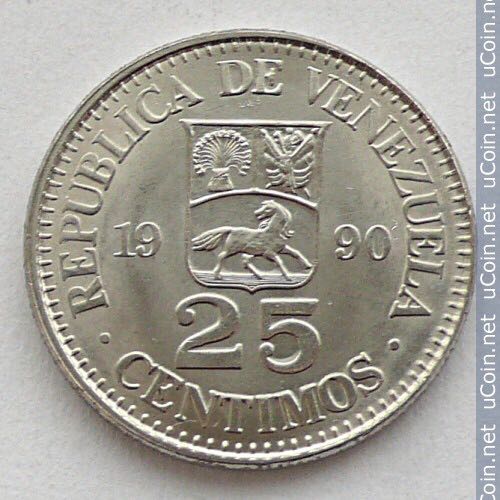 Venezuela 25 Centimos  coin collectible - Main Image 2