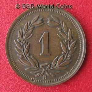 1944 B Switzerland 1 Rappen  coin collectible - Main Image 2