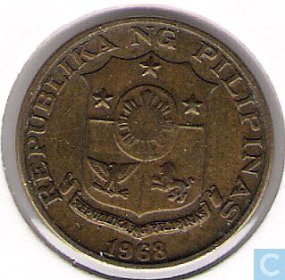 1968 Philippino 10 Sentimos  coin collectible - Main Image 2