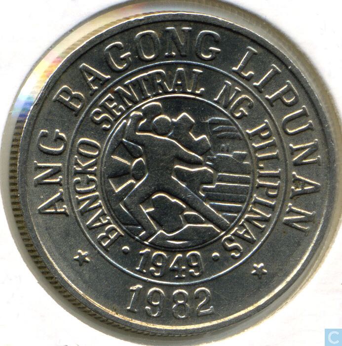 1982 Philippines 25 Sentimos  coin collectible - Main Image 2