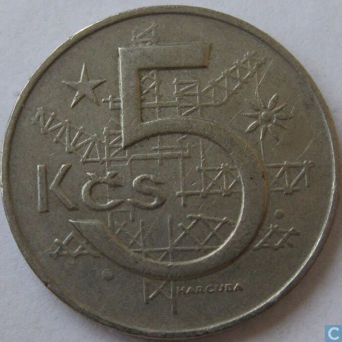 Czechoslovakia 5 Korun  coin collectible - Main Image 2
