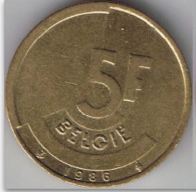 Belgium 5 Franc 1986  coin collectible - Main Image 2
