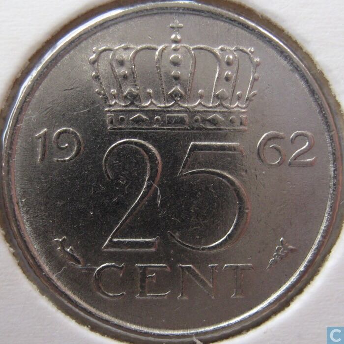 Netherland 25 Cent  coin collectible - Main Image 2