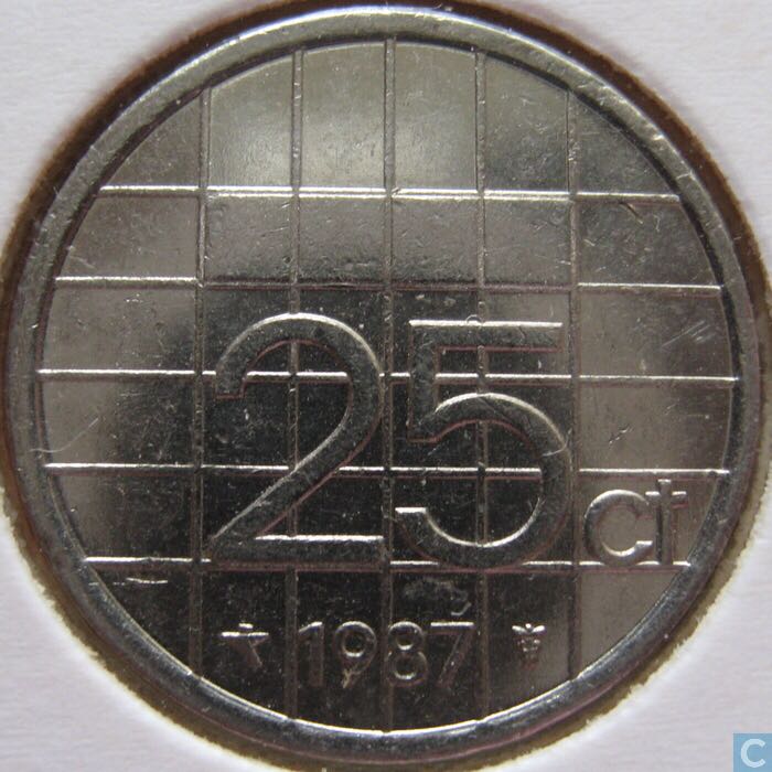 Netherland 25 Cent  coin collectible - Main Image 2