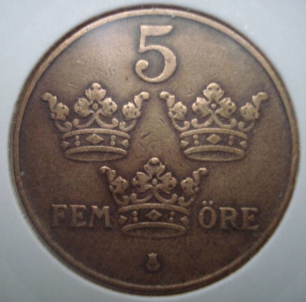 Sweden 5 Ore  coin collectible - Main Image 2