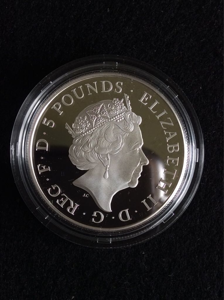 Prince George Second Birthday £5 Silver Proof  coin collectible - Main Image 2
