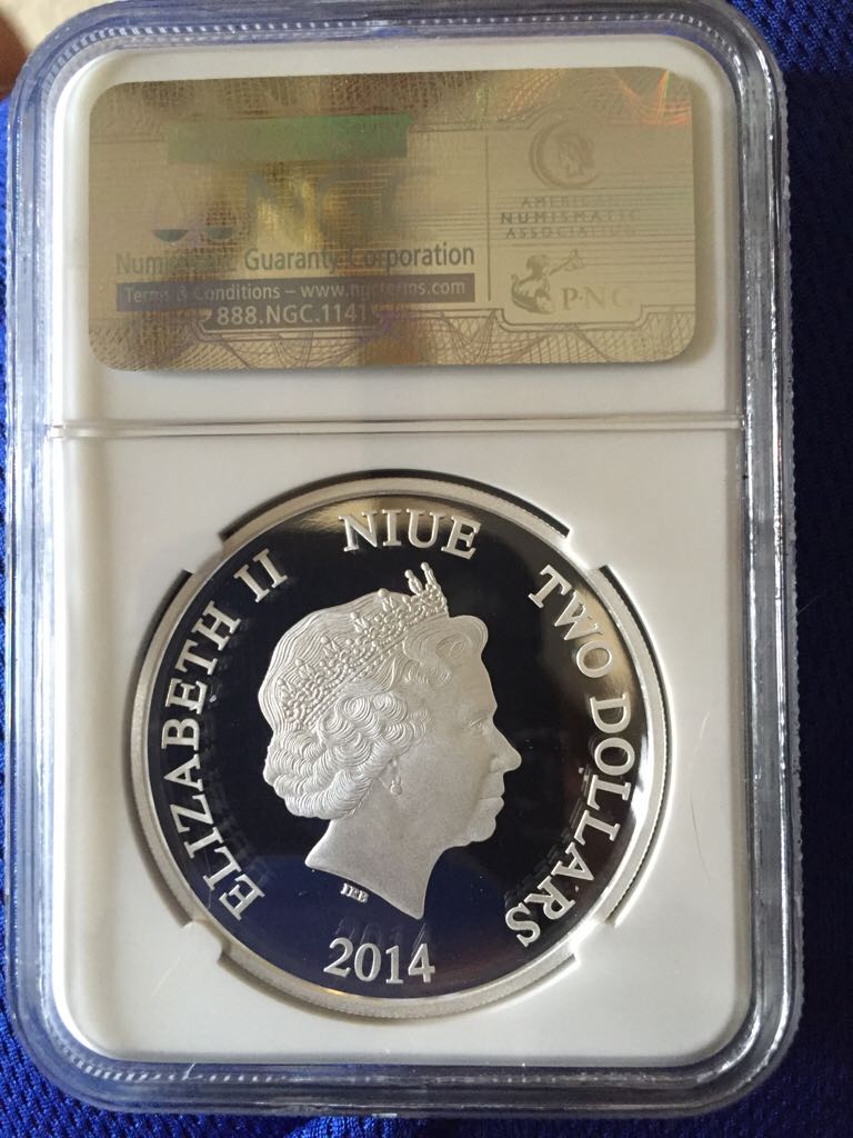 Disney Characters 2014 NIUE S$2 Mickey Mouse Colorized PF 69 Ultra Cameo   coin collectible - Main Image 2