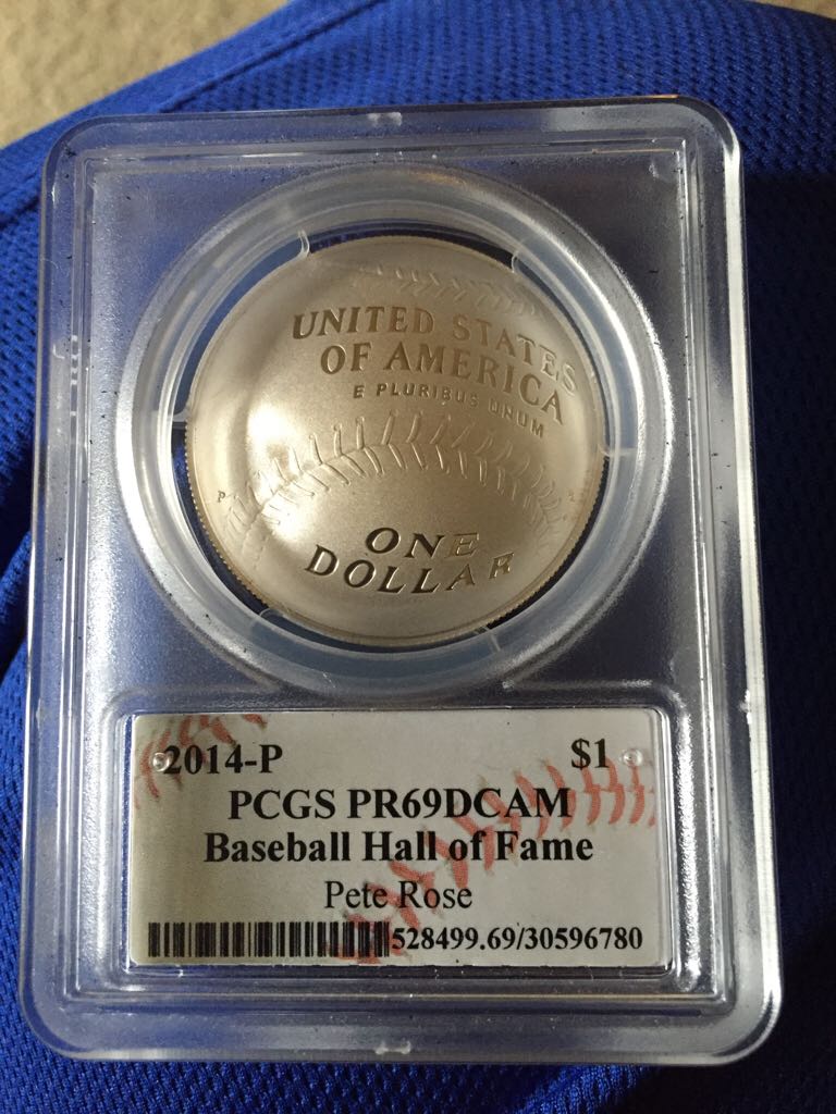 Pete Rose Baseball Hall of Fame PCGS PR69DCAM  coin collectible - Main Image 2