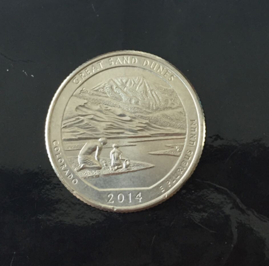 2014 Great Sand Dunes Quarter- P  coin collectible - Main Image 2