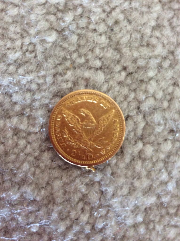 Gold Two Half Dollar  coin collectible - Main Image 2