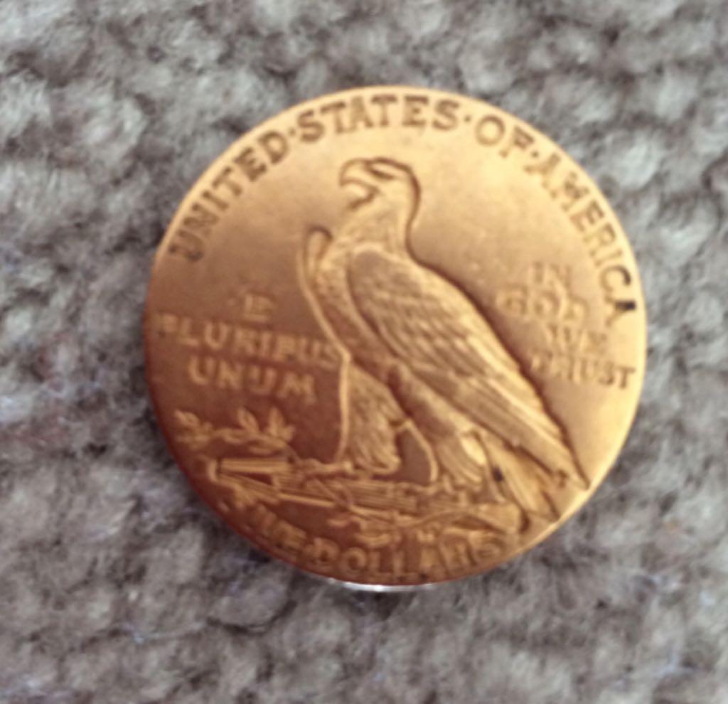 Gold Indian Five Dollar 1916  coin collectible - Main Image 2