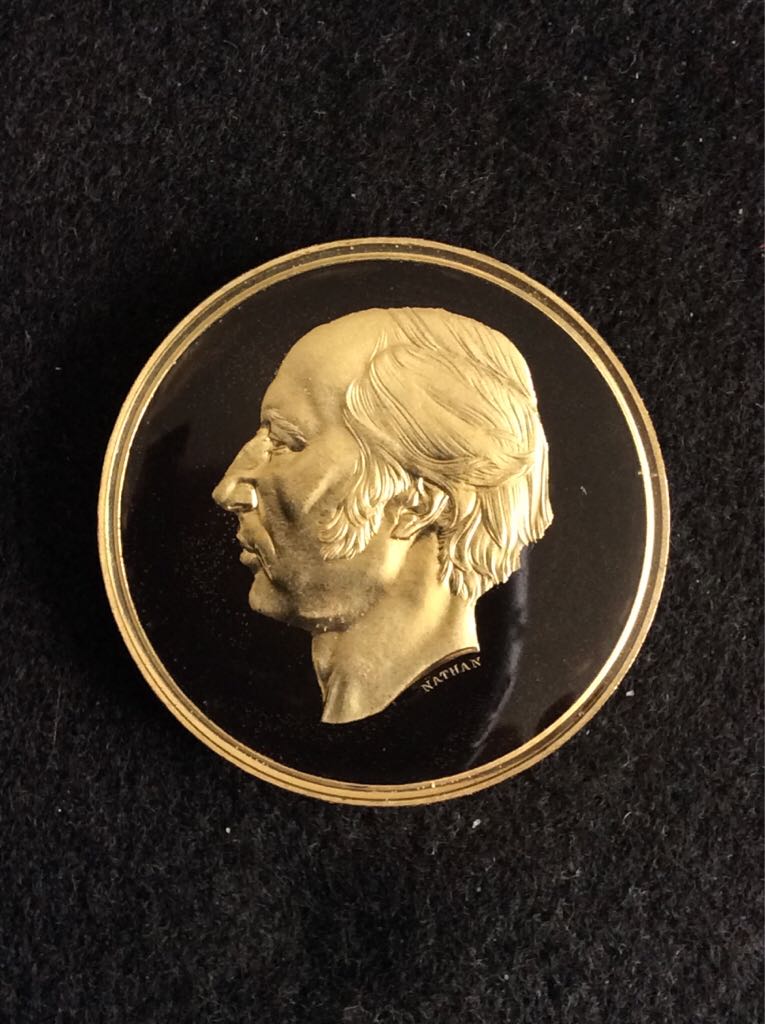 William Wyon Bicentenary Medal Enamelled  coin collectible - Main Image 2