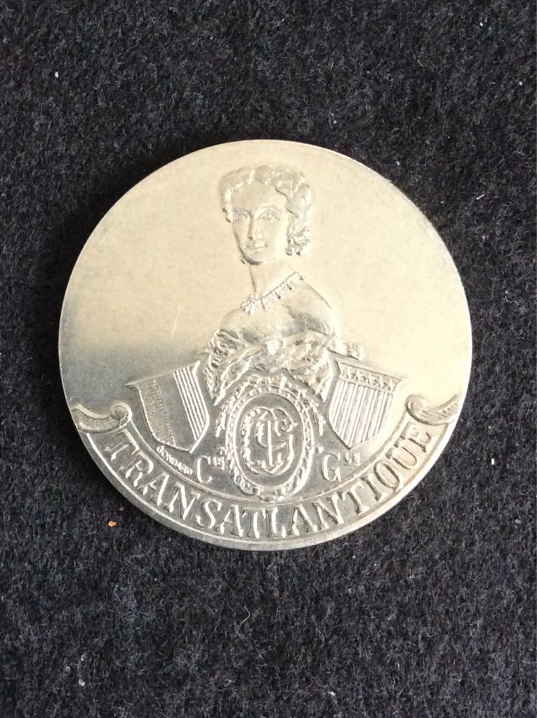 Ocean Steamship Liners Medal - Imperatrice Eugenie 1865  coin collectible - Main Image 2