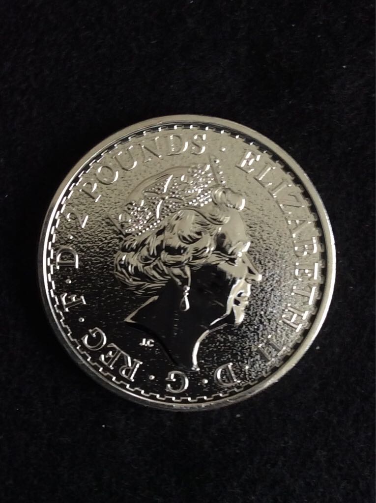 Britannia £2 Silver Bullion Gold Silhouette  coin collectible - Main Image 2