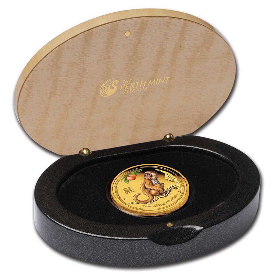 2016 Lunar Year Of The Monkey Gold  coin collectible - Main Image 2