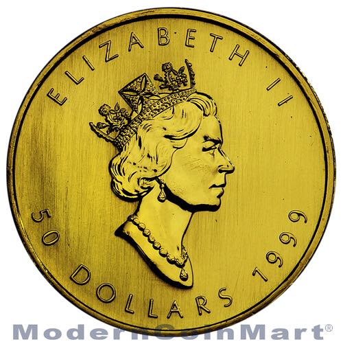 20th Anniversary Canadian Maple Leaf .25 Oz Gold  coin collectible - Main Image 2