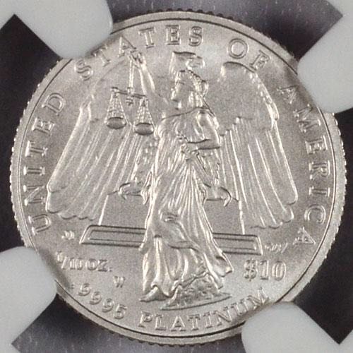 $10 PLATINUM GRADED COIN 1/10oz  coin collectible - Main Image 2