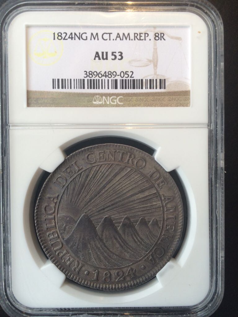 Central American Republic 8 Reales 1824NG M  coin collectible - Main Image 2