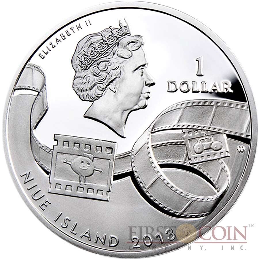 Cartoon Characters Tom And Jerry 2013 Niui 1 Oz Silver  coin collectible - Main Image 2