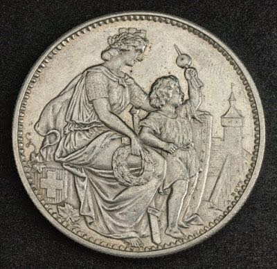 Switzerland 5 Franc 1865  coin collectible - Main Image 2