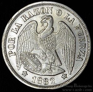 Chile 1 Peso 1883  coin collectible - Main Image 2