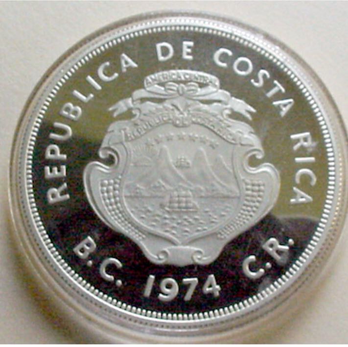 Costa Rica 100 Colones 1974  coin collectible - Main Image 2